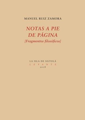 NOTAS A PIE DE PÁGINA | 9788417352271 | RUIZ ZAMORA, MANUEL