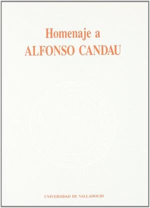 HOMENAJE A ALFONSO CANDAU | 9788477620365 | DESCONOCIDO
