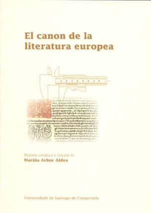 OP/331-EL CANON DE LA LITERATURA EUROPEA | 9788498878714 | ARBOR ALDEA, MARIÑA