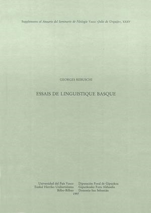 ESSAIS DE LINGUISTIQUE BASQUE | 9788475859514 | REBUSCHI, GEORGES
