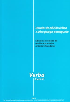 ESTUDOS DE EDICIÓN CRÍTICA E LÍRICA GALAICO-PORTUGUESA | 9788498873023 | ARBOR, MARIÑA / GUIADANES, ANTONIO F.
