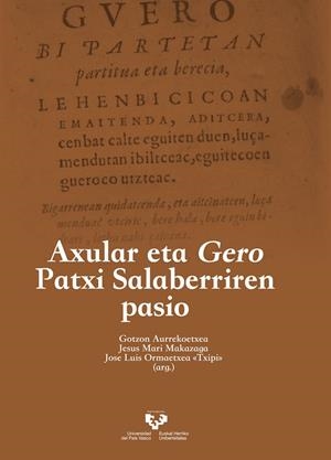 AXULAR ETA GERO PATXI SALABERRIREN PASIO | 9788490828731