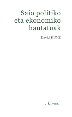 SAIO POLITIKO ETA EKONOMIKO HAUTATUAK | 9788490827710 | HUME, DAVID
