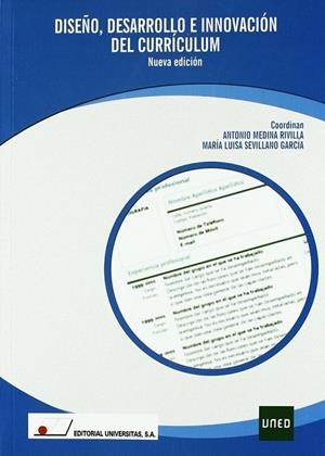 DISEÑO DESARROLLO E INNOVACIÓN DEL CURRICULUM | 9788479912925 | SEVILLANO GARCÍA, MARÍA LUISA / MEDINA RIVILLA, ANTONIO
