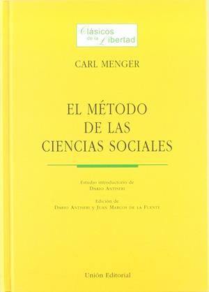 MÉTODO DE LAS CIENCIAS SOCIALES, EL | 9788472094369 | MENGER, CARL
