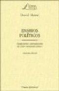 ENSAYOS POLÍTICOS | 9788472094109 | HUME, DAVID