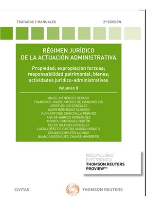 REGIMEN JURIDICO DE LA ACTUACION ADMINISTRATIVA (2ED). VOL 2 | 9788413464299 | AGUDO GONZÁLEZ, JORGE / BERMÚDEZ SÁNCHEZ, JAVIER / CHINCHILLA PEINADO, JUAN ANTONIO