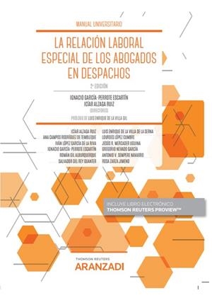 RELACION LABORAL ESPECIAL DE LOS ABOGADOS EN LOS DESPACHOS, LA | 9788413903095 | GARCIA-PERROTE ESCARTIN, IGNACIO