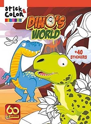STICK & COLOR DINO'S WORLD | 9788427872417