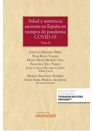 SALUD Y ASISTENCIA SANITARIA EN ESPAÑA EN TIEMPOS DE PANDEMIA COVID-19 (2 TOMOS) | 9788413462585 | ÁLVAREZ, JUAN CARLOS / FERNÁNDEZ RAMÍREZ, MARINA / MONEREO PÉREZ, JOSÉ LUIS