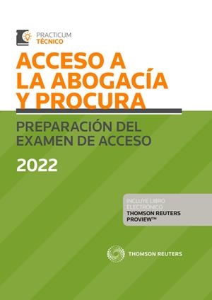 ACCESO A LA ABOGACIA Y PROCURA PREPARACION DEL EXAMEN DE ACCESO 2022 | 9788413901626 | PALOMAR OLMEDA, ALBERTO