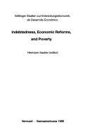 INDEBTEDNESS, ECONOMIC REFORMS, AND POVERTY | 9788488906106 | SAUTTER, HERMANN