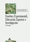 FONÉTICA EXPERIMENTAL, EDUCACIÓN SUPERIOR E INVESTIGACIÓN | 9788476358825 | VARIOS AUTORES