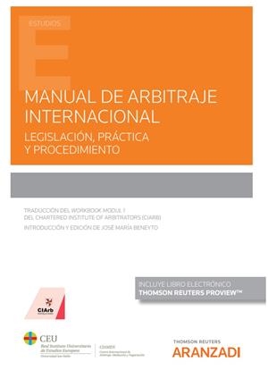 MANUAL DE ARBITRAJE INTERNACIONAL (PAPEL + E-BOOK) | 9788413458953 | BENEYTO, JOSÉ MARÍA
