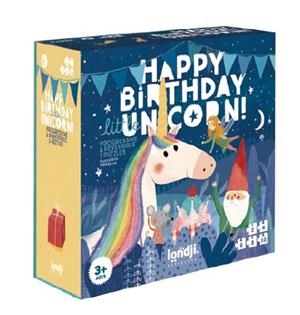 HAPPY BIRTHDAY LITTLE UNICORN PUZZLE. PROGRESSIVE & REVERSIBLE 5 PUZZLES | 8436580425285