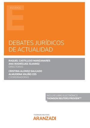 DEBATES JURIDICOS DE ACTUALIDAD | 9788413459226 | RODRIGUEZ ALVAREZ, ANA