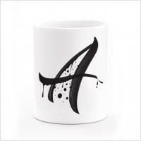 TAZA MONOGRAMA IVÁN CAÍÑA LETRA A | 8432715136026