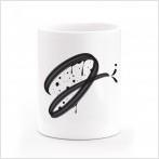 TAZA MONOGRAMA IVÁN CAÍÑA LETRA J | 8432715136064