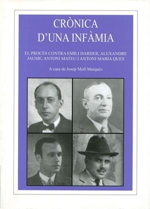 CRONICA D'UNA INFAMIA | 9788427340558 | MOLL MARQUES, JOSEP