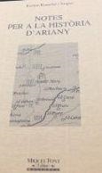 NOTES PER A LA HISTORIA D'ARIANY | 9788479670481 | ROSSELLO VAQUER, RAMON
