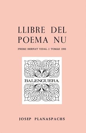 LLIBRE DEL POEMA NU | 9788427307155 | PLANASPACHS, JOSEP
