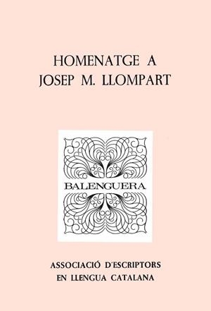 HOMENATGE A JOSEP M. LLOMPART | 9788427307063 | VARIOS AUTORES