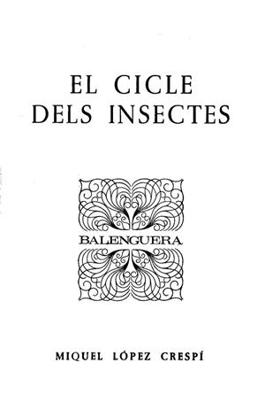 CICLE DELS INSECTES, EL | 9788427306981 | LOPEZ CRESPI, MIQUEL