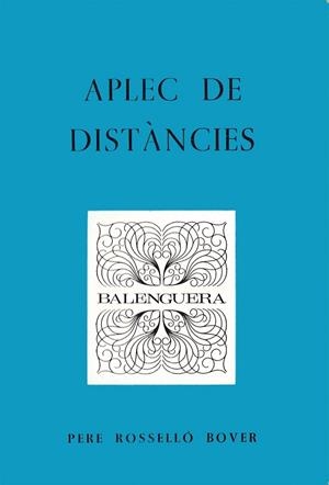 APLEC DE DISTANCIES | 9788427303058 | ROSSELLO, PERE