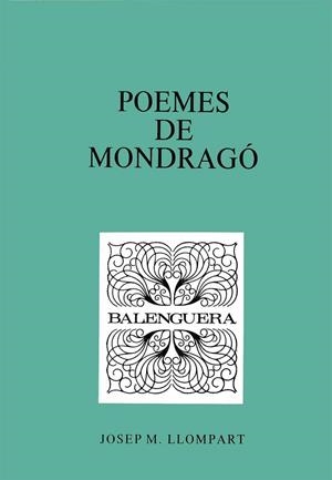 POEMES DE MONDRAGO | 9788427306592 | LLOMPART, JOSEP MARIA