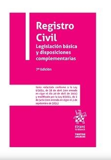 REGISTRO CIVIL - 7ED. | 9788413978468 | FLORS MATÍES, JOSÉ