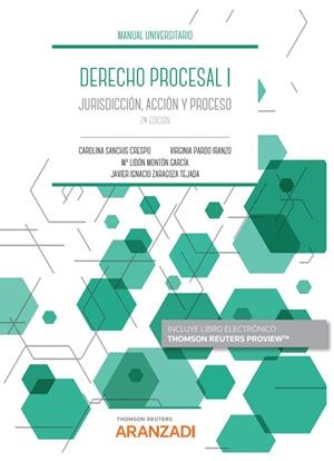 DERECHO PROCESAL I | 9788413911045 | SANCHIS CRESPO, CAROLINA