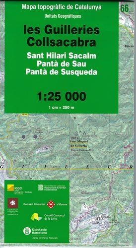 MAPA TOPOGRÀFIC  LES GUILLERIES -  COLLSACABRA | 9788439393931 | INSTITUT CARTOGRÀFIC I GEOLÒGIC DE CATALUNYA