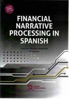 FINANCIAL NARRATIVE PROCESSING IN SPANISH | 9788418802423 | MORENO SANDOVAL, ANTONIO