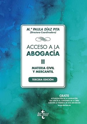 ACCESO A LA ABOGACÍA-II | 9788430982363 | DÍAZ PITA, Mª PAULA / ARJONA GUAJARDO-FAJARDO, JOSÉ LUIS / CAPILLA RONCERO, FRANCISCO