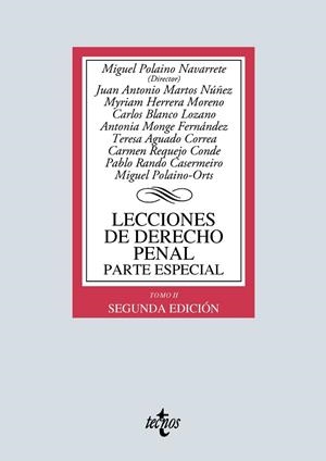 LECCIONES DE DERECHO PENAL. PARTE ESPECIAL | 9788430974573 | POLAINO, MIGUEL / MARTOS NÚÑEZ, JUAN ANTONIO / HERRERA MORENO, MYRIAM / BLANCO LOZANO, CARLOS