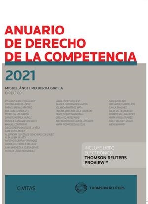 ANUARIO DE DERECHO DE LA COMPETENCIA (2021) | 9788413906485 | RECUERDA GIRELA, MIGUEL