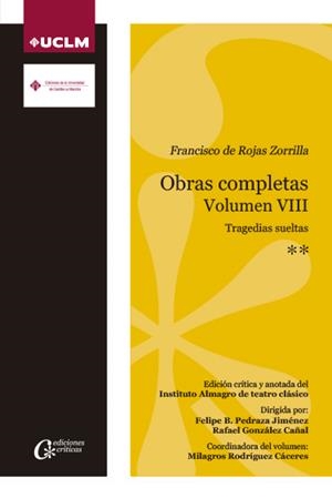 OBRAS COMPLETAS VOL VIII TRAGEDIAS SUELTAS | 9788490444979