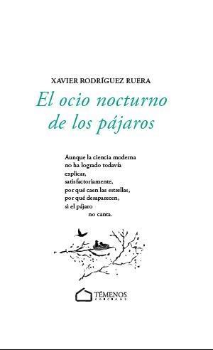 OCIO NOCTURNO DE LOS PÁJAROS, EL | 9788412464665 | RODRÍGUEZ RUERA, XAVIER