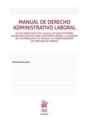 MANUAL DE DERECHO ADMINISTRATIVO LABORAL | 9788411138659 | PONS CARMENA, MARIA