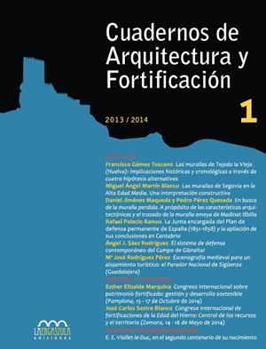 CUADERNOS DE ARQUITECTURA Y FORTIFICACIÓN 1 | 9788416242078 | ELIZALDE MARQUINA, ESTHER/GÓMEZ TOSCANO, FRANCISCO/JIMÉNEZ MAQUEDA, DANIEL/MARTÍN BLANCO, MIGUEL ÁNG