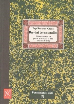 BREVIARI DE CASSANELLES | 9788416304653 | ROSANES-CREUS, PEP