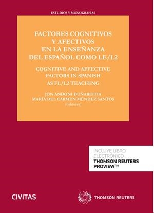 FACTORES COGNITIVOS Y AFECTIVOS EN LA ENSEÑANZA DEL ESPAÑOL | 9788413918556 | DUÑABEITIA LANDABURU, JON