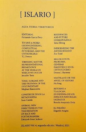 ISLARIO [AGUA. TIERRA. TERRITORIOS] IV | 9788494233647 | VARIOS AUTORES