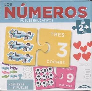 NÚMEROS (2+ AÑOS) - APRENDO EN CASA - PUZLES EDUCATIVOS (42 PIEZAS PARA 21 PUZLES) | 8436557975003