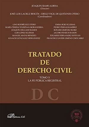 TRATADO DE DERECHO CIVIL TOMO X LA FE PUBLICA REGISTRAL | 9788411221023