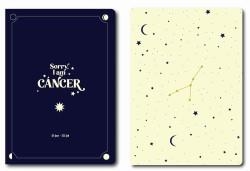 PACK 2 CUADERNOS GRAPADOS A6 HORÓSCOPO NEGRO - CÁNCER | 8432715139058