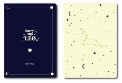 PACK 2 CUADERNOS GRAPADOS A6 HORÓSCOPO NEGRO - LEO | 8432715139065