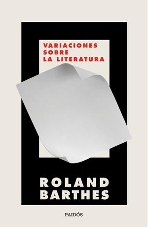 VARIACIONES SOBRE LA LITERATURA | 9788449339172 | BARTHES, ROLAND