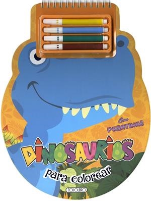 DINOSAURIOS PARA COLOREAR CON PEGATINAS | 9788418755743