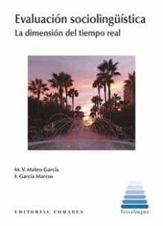 EVALUACION SOCIOLINGUISTICA | 9788413693323 | MATEO GARCIA, MARIA VICTORIA / GARCIA MARCO